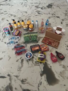 Assorted Mini Brands Fill the Fridge Play Food Barbie